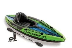 Intex Challenger K1 Inflatable Sporty Kayak 1 Person