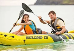 Intex Explorer K2 Inflatable Kayak Set Yellow