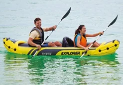 Intex Explorer K2 Inflatable Kayak Set Yellow