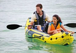 Intex Explorer K2 Inflatable Kayak Set Yellow