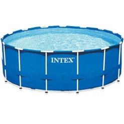 Intex 15ft X 48in Metal Frame Pool Set Blue