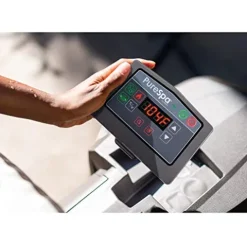 Intex Greywood Deluxe 4-Person Inflatable Hot Tub with Energy Efficient Cover, Grey