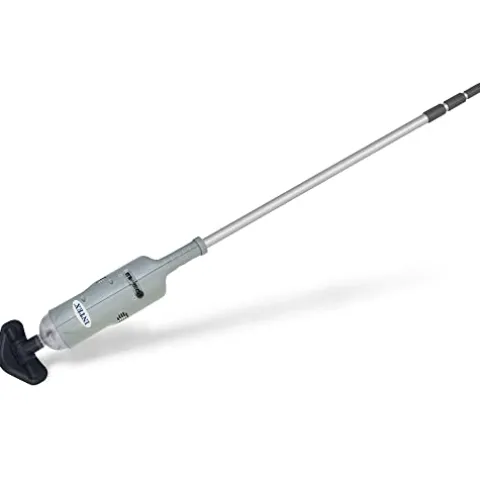 Intex Handheld Above Ground Pool Vacuum Cleaner with 2 Brush Heads and Inflatable Hot Tub Spa Gray