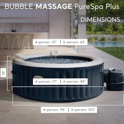 Intex Handheld Pool Vacuum Cleaner with 2 Brush Heads and Inflatable Hot Tub Gray