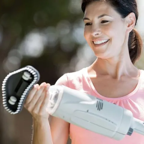 Intex Handheld Pool Vacuum Cleaner with 2 Brush Heads and Inflatable Hot Tub Gray