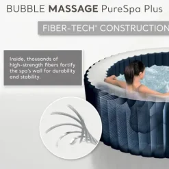 Intex Handheld Pool Vacuum Cleaner with 2 Brush Heads and Inflatable Hot Tub Gray