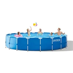 Intex Metal Frame Above Ground Swimming Pool Set 18ft x 48in Blue