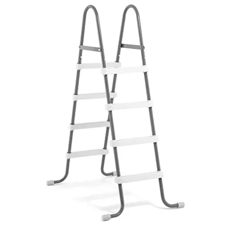 Intex Oval Above Ground Swimming Pool Set Gray Blue