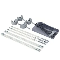 Intex Oval Above Ground Swimming Pool Set Gray Blue