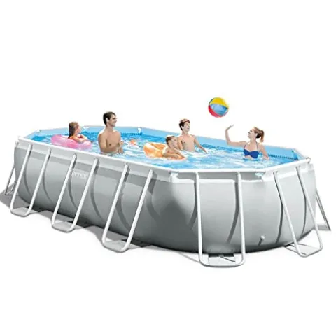 Intex Oval Prism Pool with Cleaning Kit and Skimmer