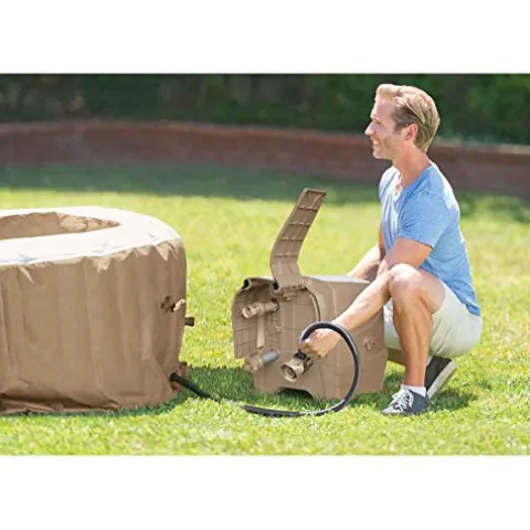 Intex PureSpa Bubble Massage Inflatable Spa Set Tan