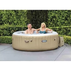Intex PureSpa Bubble Massage Inflatable Spa Set Tan