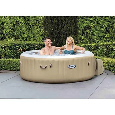 Intex PureSpa Bubble Massage Inflatable Spa Set Tan