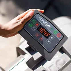 Intex PureSpa Greywood Deluxe 85″ x 25″ Inflatable 6 Person Hot Tub Greywood