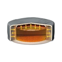 Intex PureSpa Jet and Bubble Deluxe Inflatable Hot Tub Set Black