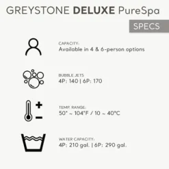 Intex PureSpa Plus 4 Person Inflatable Square Hot Tub Gray with Headrest Pillow 4 Pack