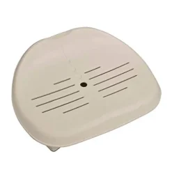 Intex PureSpa Plus Greystone Inflatable Square Hot Tub with Maintenance Kit & Seats Gray