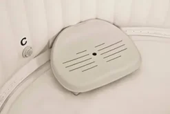 Intex PureSpa Plus Greywood Deluxe 6 Person Inflatable Hot Tub Gray with Seat Inserts