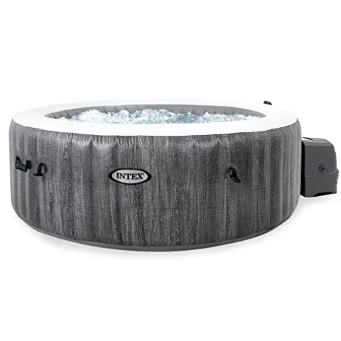Intex PureSpa Plus Inflatable Hot Tub with Accessory Kit Gray