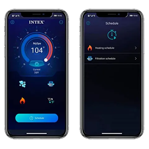 Intex PureSpa Plus Inflatable Hot Tub with Accessory Kit Gray