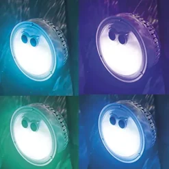 Intex PureSpa Plus Inflatable Hot Tub with LED Light Gray