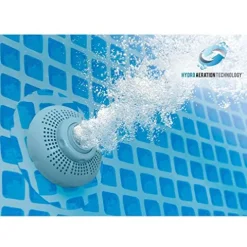 Intex Rectangular Ultra XTR Frame Above Ground Swimming Pool with Pump, Sand Filter, Pool Ladder, Ground Cloth, and Pool Cover