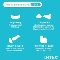 Intex Rectangular Ultra XTR Frame Swimming Pool Set Gray