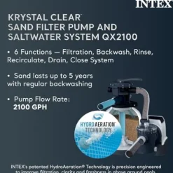 Intex Ultra XTR Deluxe Rectangular Above Ground Pool Set 24ft x 12ft x 52in Gray