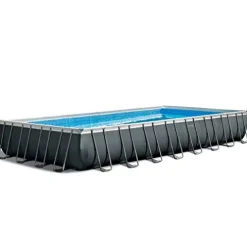 Intex Ultra XTR Frame Rectangular Swimming Pool Set Blue, Gray