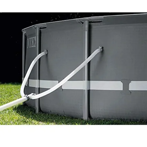 Intex Ultra XTR 16ft x 48in Above Ground Pool Set w/Pump, Cleaner Robot Vacuum & Hose Gray