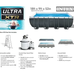 Intex Ultra XTR Rectangular Swimming Pool Set Blue