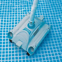Intex Ultra XTR Rectangular Pool Set with Pump, Vacuum Cleaner & Skimmer Gray