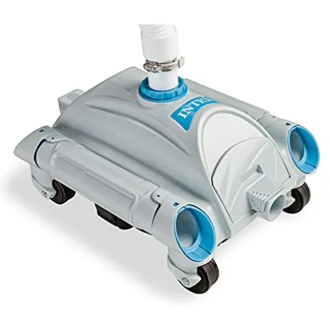 Intex Ultra XTR Rectangular Pool Set with Pump, Vacuum Cleaner & Skimmer Gray