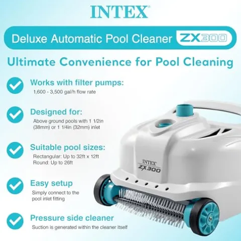 Intex Ultra XTR Rectangular Pool Set with Pump & Vacuum Gray