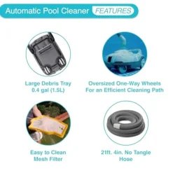 Intex ZX100 Pool Cleaner & Ultra XTR Deluxe Above Ground Pool White