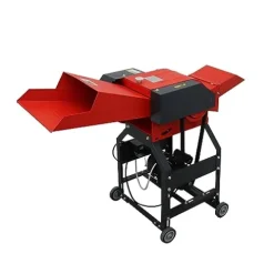 INTSUPERMAI 4-Blade Hay Cutter Pulverizer Grass Crusher Red and Black