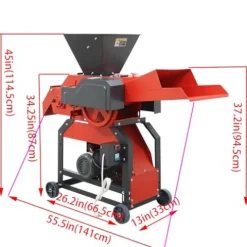 INTSUPERMAI 4-Blade Integrated Grass Cutter Machine Red