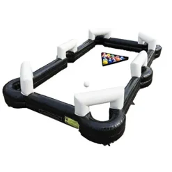 INTSUPERMAI Giant Snooker Ball Game with 16 Soccer Balls and Blower
