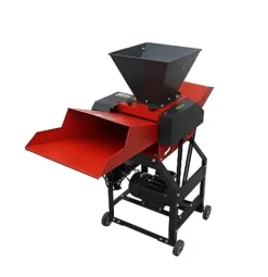 INTSUPERMAI Hay Cutter Pulverizer Grass Crusher 4-Blade 220V Red and Black