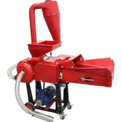 INTSUPERMAI Straw Crusher and Feed Pulverizer Machine 220V 500KG/H Red