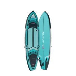 iROCKER Blackfin Model X Inflatable Stand Up Paddle Board Teal Fuchsia