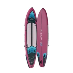 iROCKER Blackfin XL Inflatable Stand Up Paddle Board 11’6″ SUP – Fuchsia Blue