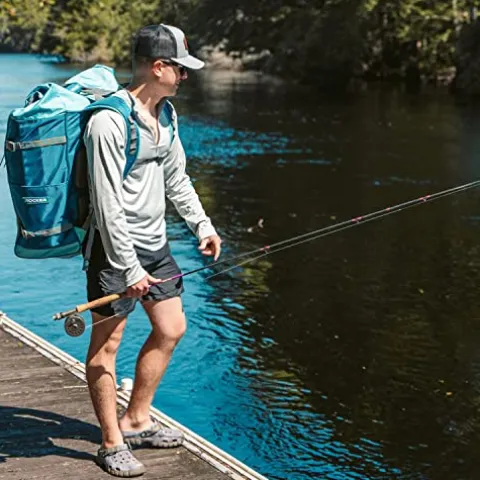 iROCKER Cruiser Inflatable Stand Up Paddle Board Ultra Series 10’6″ Teal/Lime