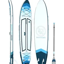 iROCKER Cruiser Inflatable Stand Up Paddle Board White/Blue