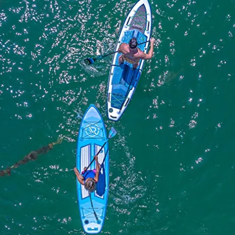 iROCKER Cruiser Inflatable Stand Up Paddle Board White/Blue