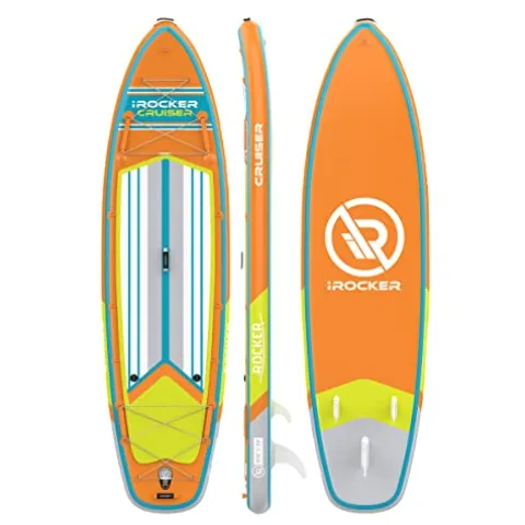 iROCKER Cruiser Inflatable Stand Up Paddle Board Orange