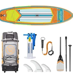 iROCKER Cruiser Inflatable Stand Up Paddle Board Orange