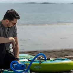 iROCKER Inflatable Stand Up Paddle Board Ultra Series Teal/Lime