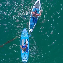 iROCKER Ultra Series Inflatable Stand Up Paddle Board 10’6″ Aqua/Peach