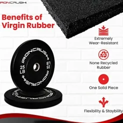 Iron Crush Olympic Bumper Plates Set 260LB Set